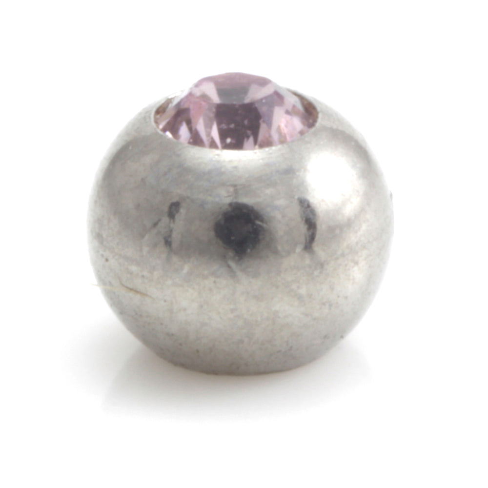 Steel External Thread Micro Gem Ball-1.2mm-4mm-Lavender
