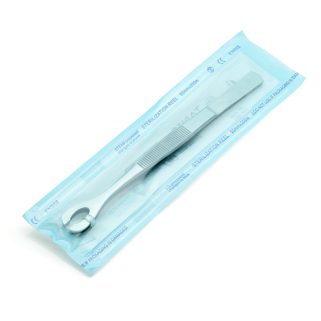 Sterilised Disposable Steel Slotted Sponge Forceps