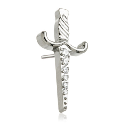 Ti Threadless Large Pavé Dagger Attachment