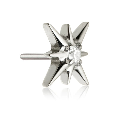 Ti Threadless Jewelled North Star Attachment