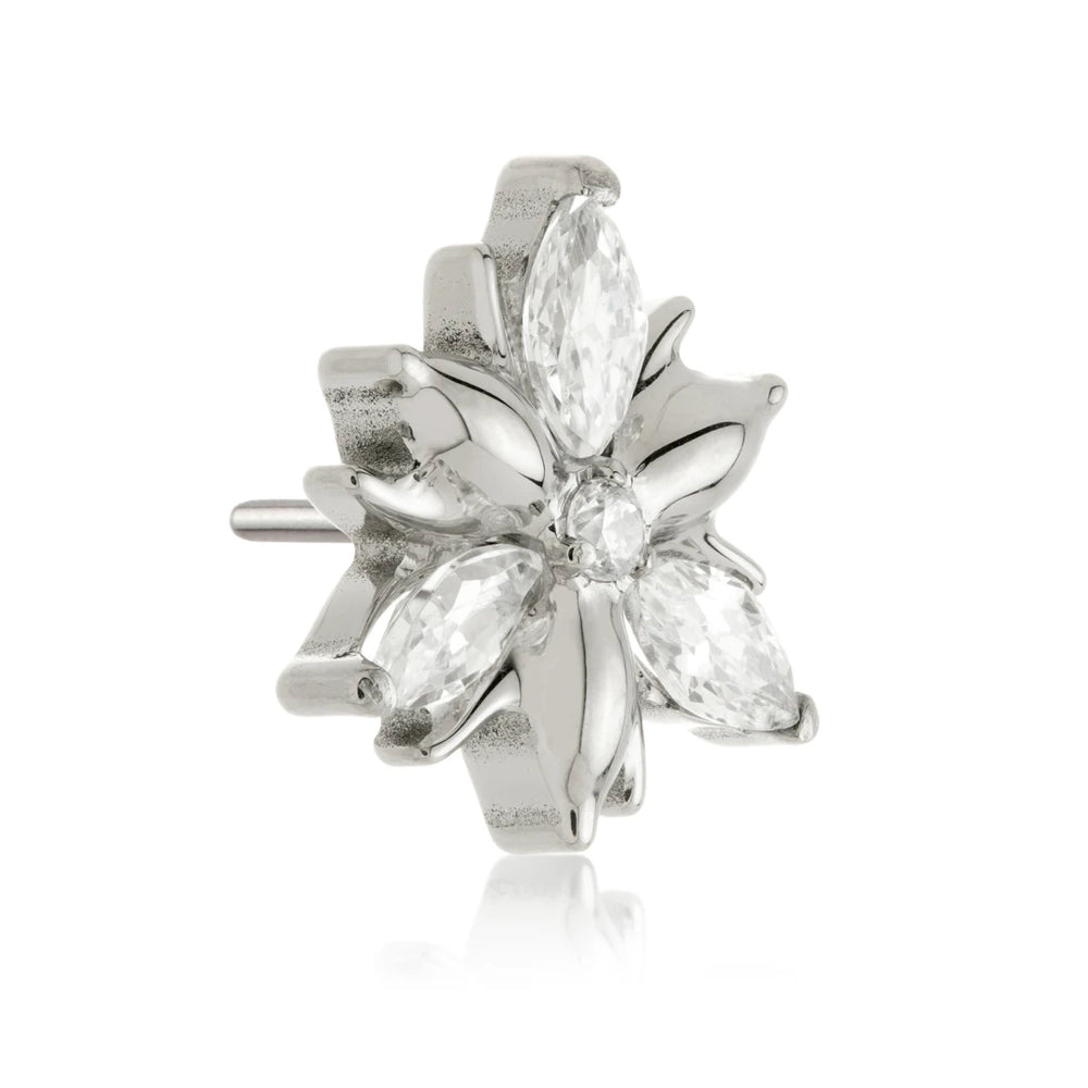Ti Threadless Jewelled Double Trinity Attachment