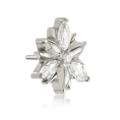 Ti Threadless Jewelled Double Trinity Attachment