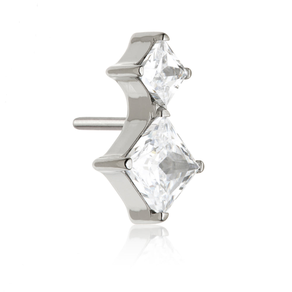 Ti Threadless Double Gem Attachment