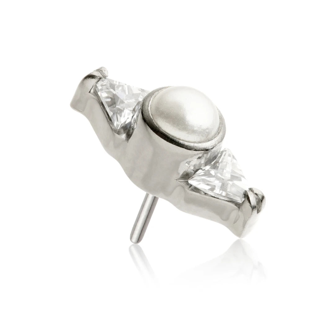 Ti Threadless Pearl & Gem Cluster Attachment