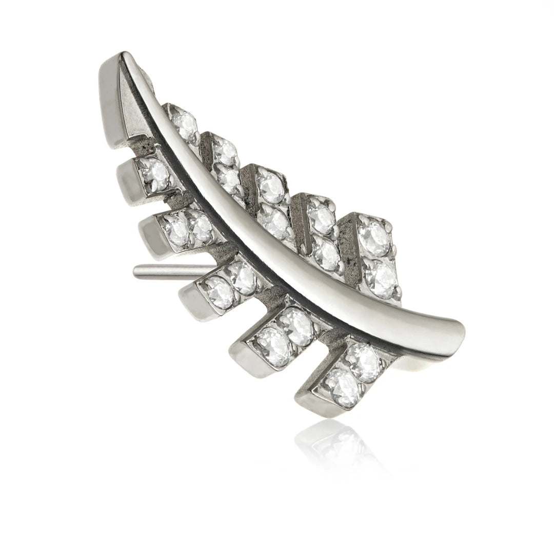 Ti Threadless Jewelled Leaf Attachment