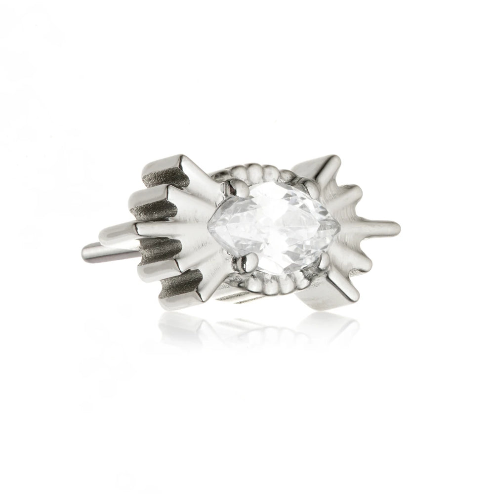 Ti Threadless Jewelled Sunburst Attachment
