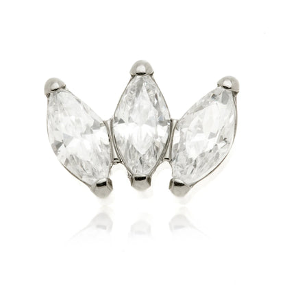 Ti Triple Gem Marquise Attachment