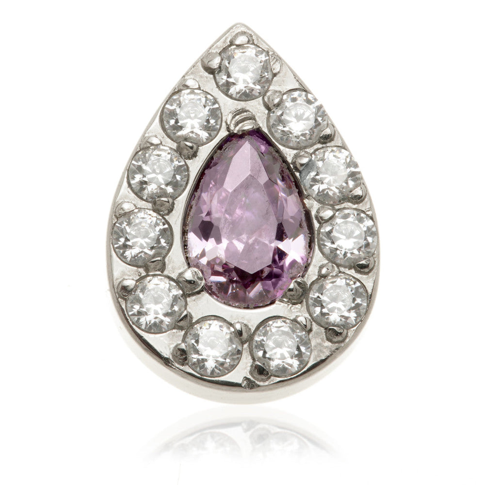 Ti Internal Pavé Tear Drop Attachment