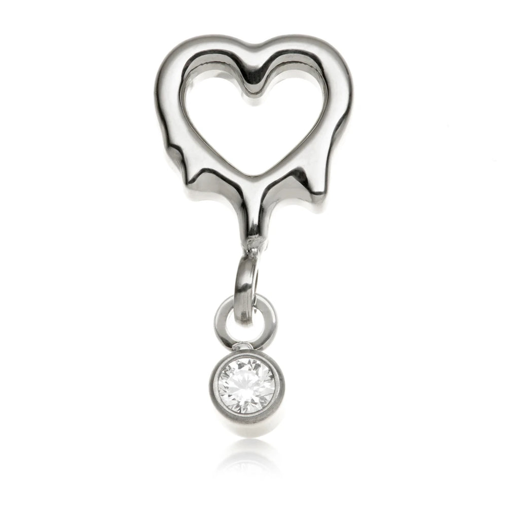 Ti Internal Molten Heart With Gem Attachment