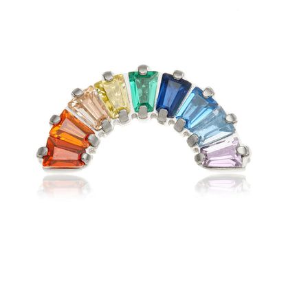 Ti Internal Rainbow Multi-Coloured Gem Attachment 