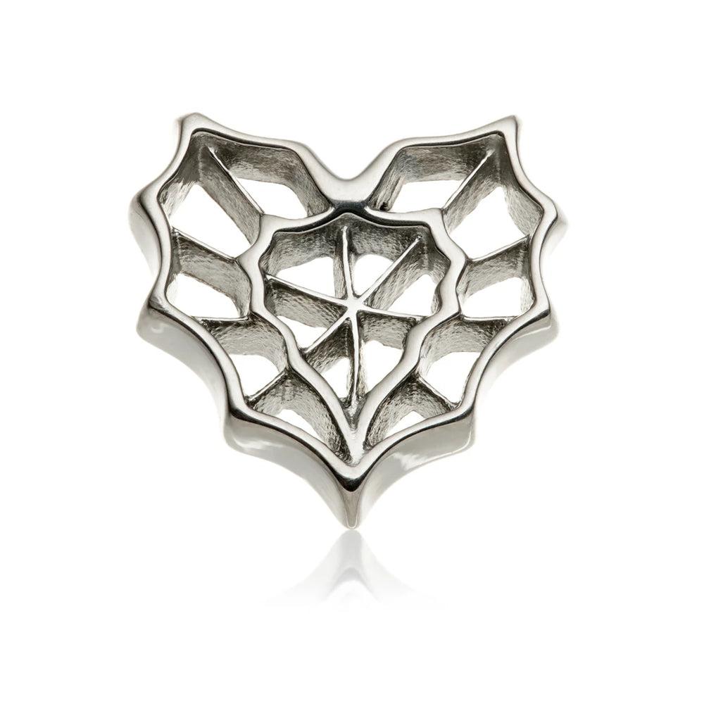 Ti Internal Spider Web Heart Attachment