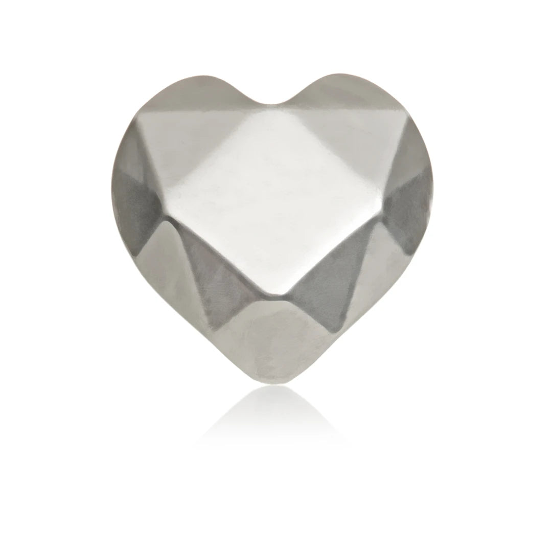 Ti Internal Diamond Cut Heart Attachment
