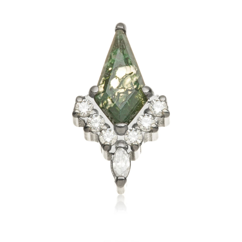 Ti Internal Moss Agate Kite Cluster Attachment