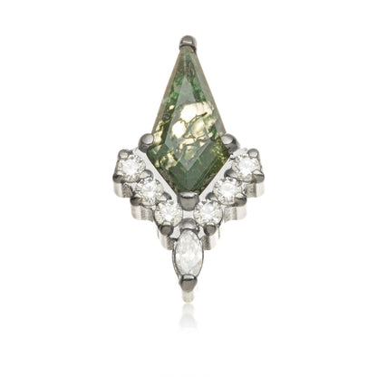 Ti Internal Moss Agate Kite Cluster Attachment