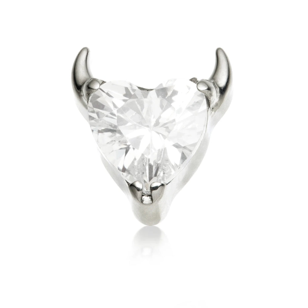 Ti Internal Jewelled Horny Heart Attachment