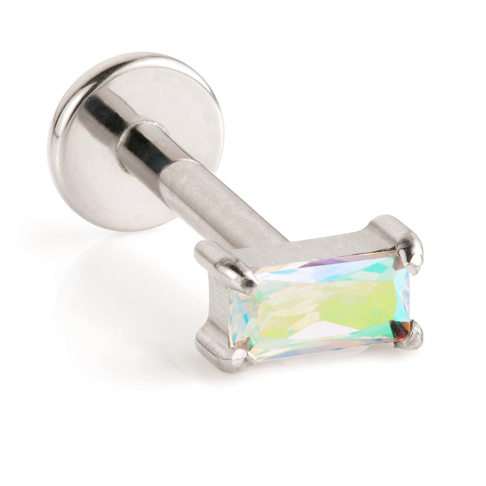 Ti Internal Labret with Mini Baguette Gem Attachment