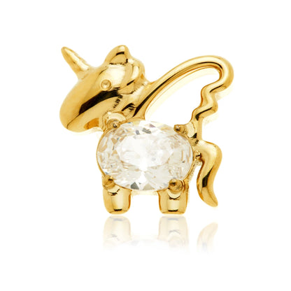 Gold PVD Ti Internal Jewelled Unicorn Attachment