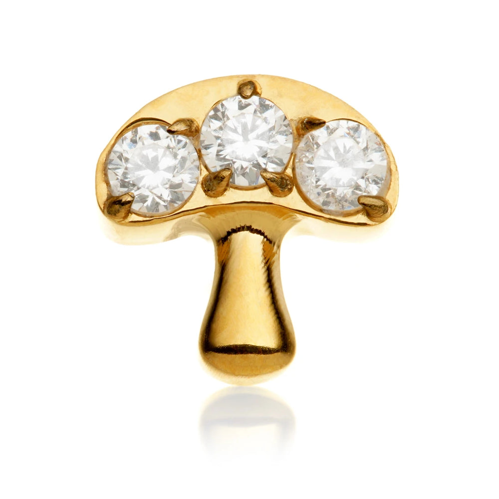 Gold Ti Internal Jewelled Mushroom Attachment