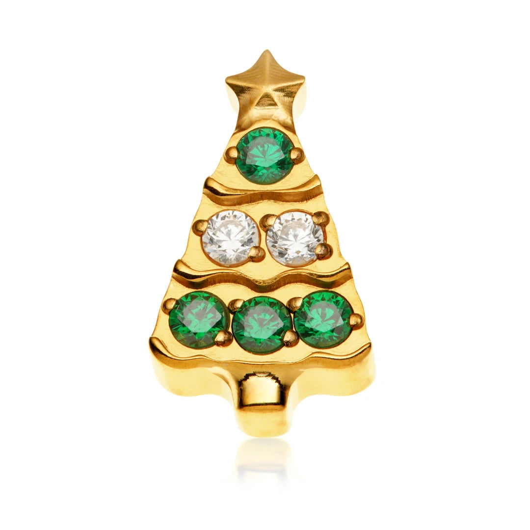 Gold PVD Ti Internal Jewelled Christmas Tree Attachment