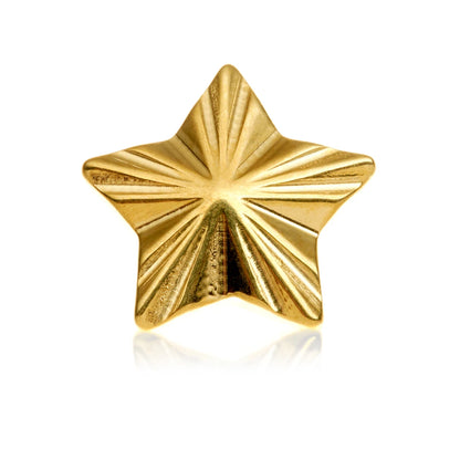 Gold PVD Ti Internal Ridged Star Attachment