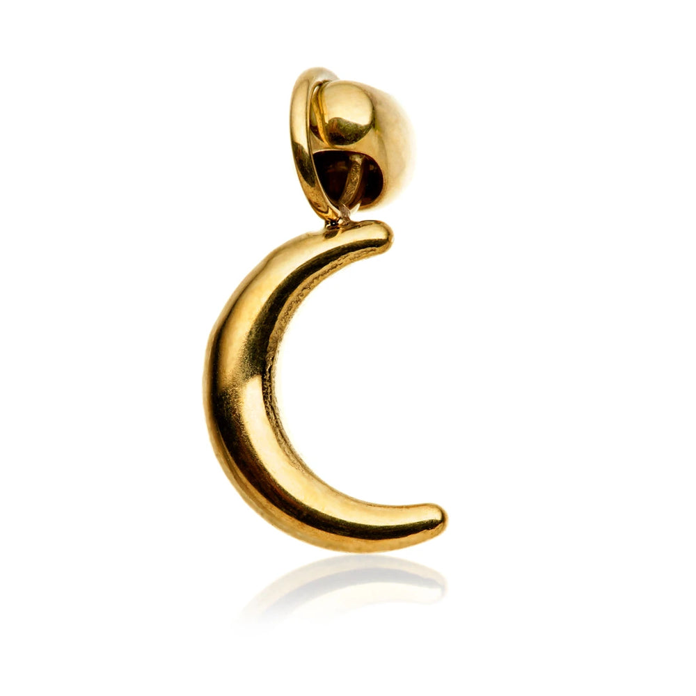 Gold PVD Ti Internal Hanging Moon Attachment