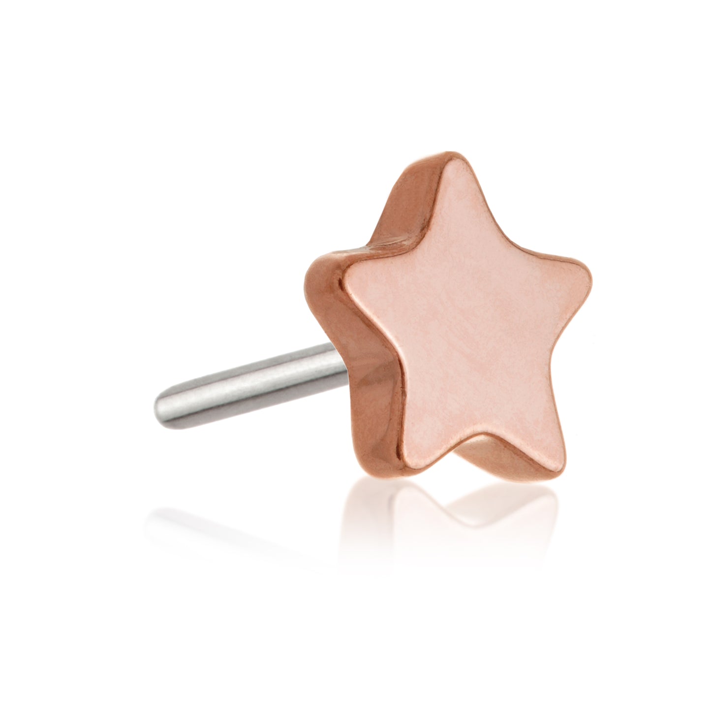Rose Gold Titanium Pop-In Star Disk
