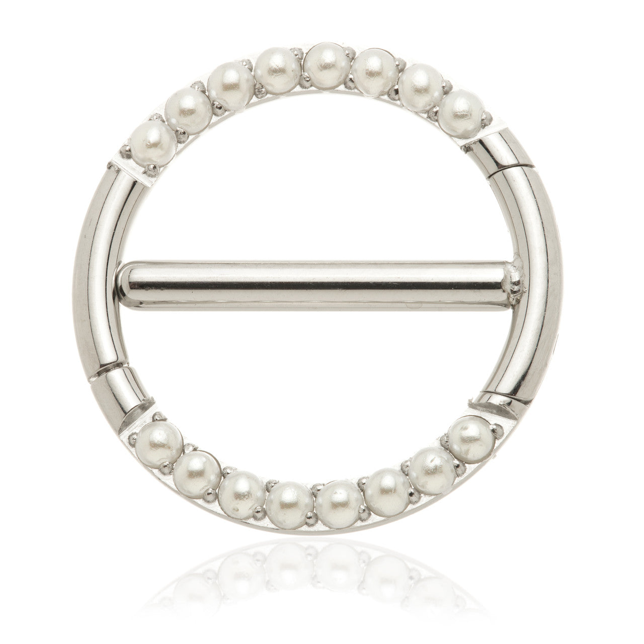 Steel Pearl Double Nipple Clicker