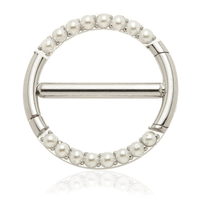 Steel Pearl Double Nipple Clicker