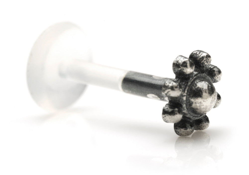 1x Silver & Plastic Labret - SVLAB14