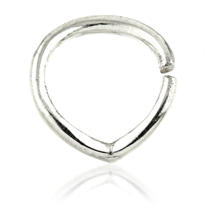 1x Wishbone Silver Open Cartilage Ring - SVSEP32