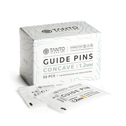 TANTO Piercing Guide Pins 50pcs - Concave
