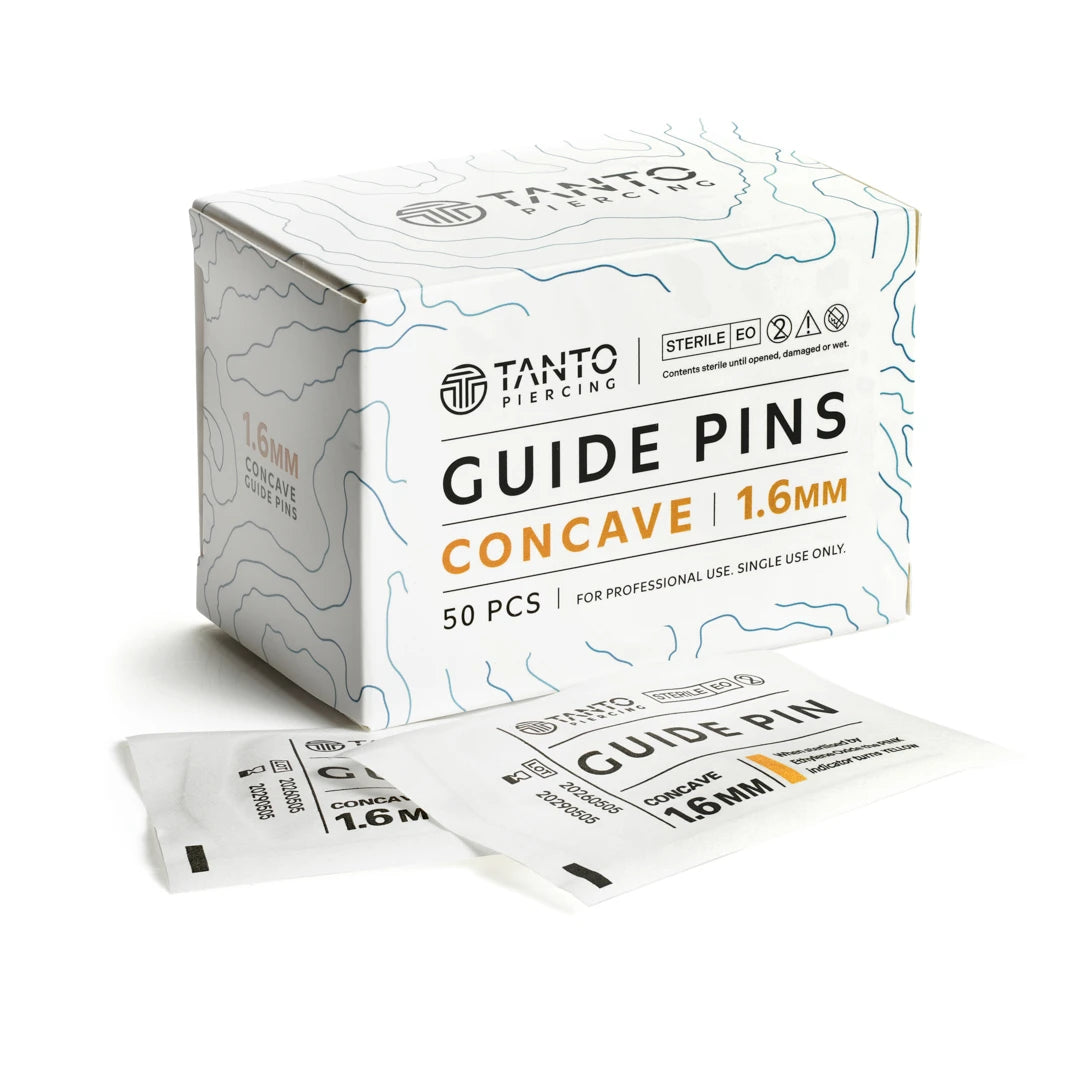 TANTO Piercing Guide Pins 50pcs - Concave