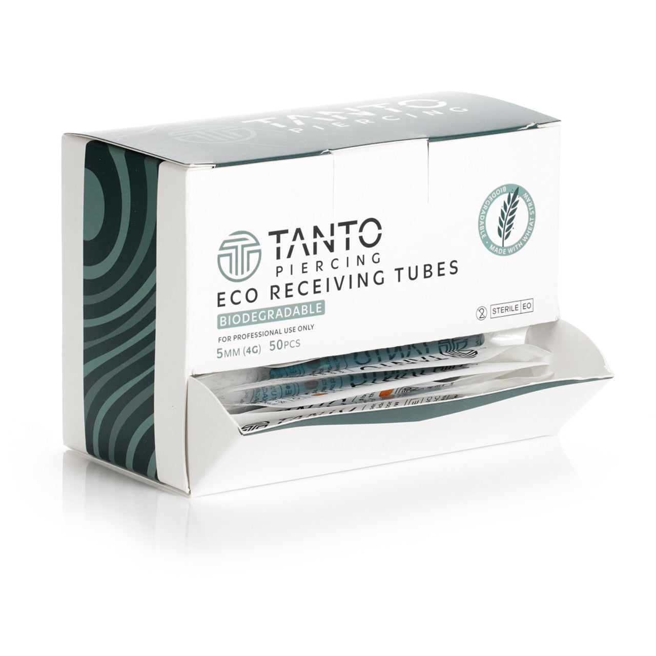 Tanto Piercing Eco Biodegradable Receiving Tubes - 5mm/8mm (50 pieces)