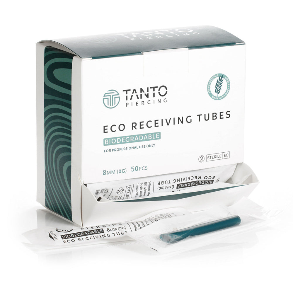 Tanto Piercing Eco Biodegradable Receiving Tubes - 5mm/8mm (50 pieces)
