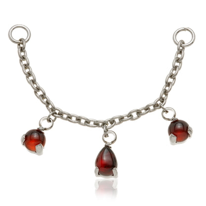 Titanium Garnet Multi Shape Chain Attachment