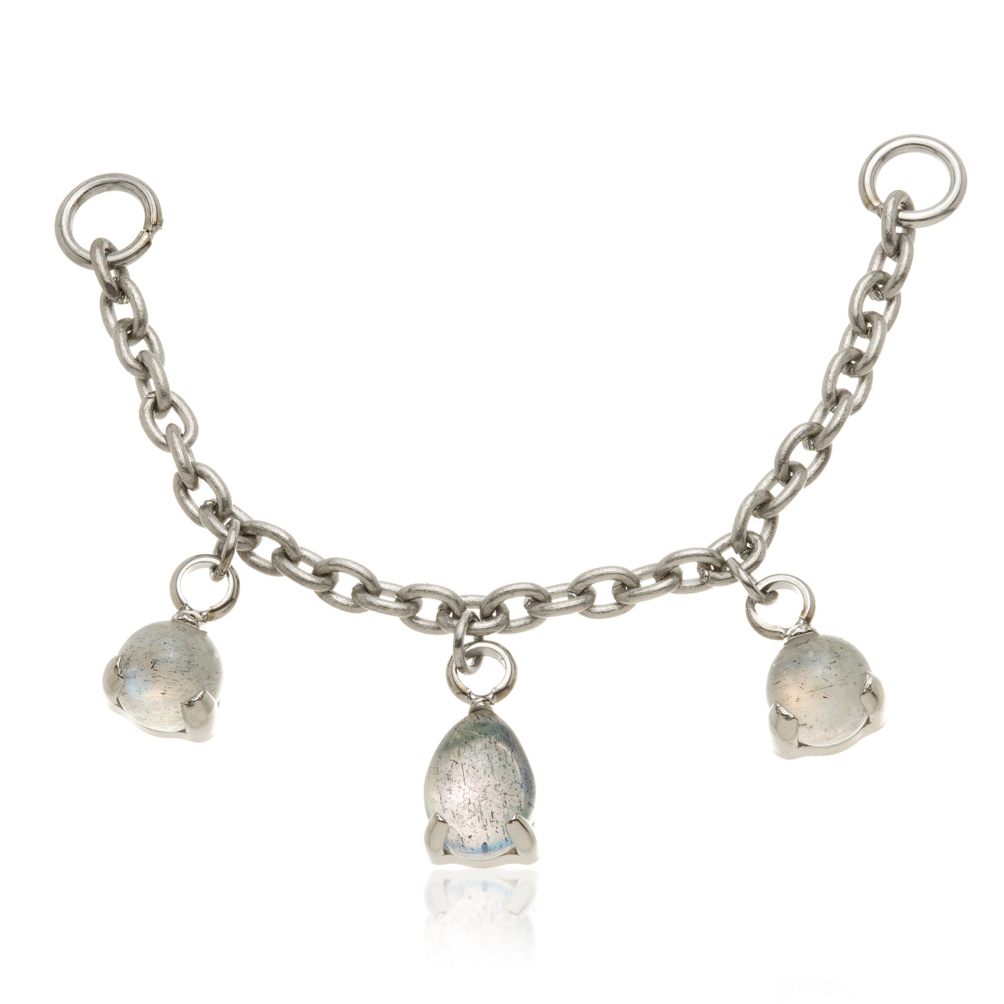 Titanium Labradorite Multi Shape Chain Attachment