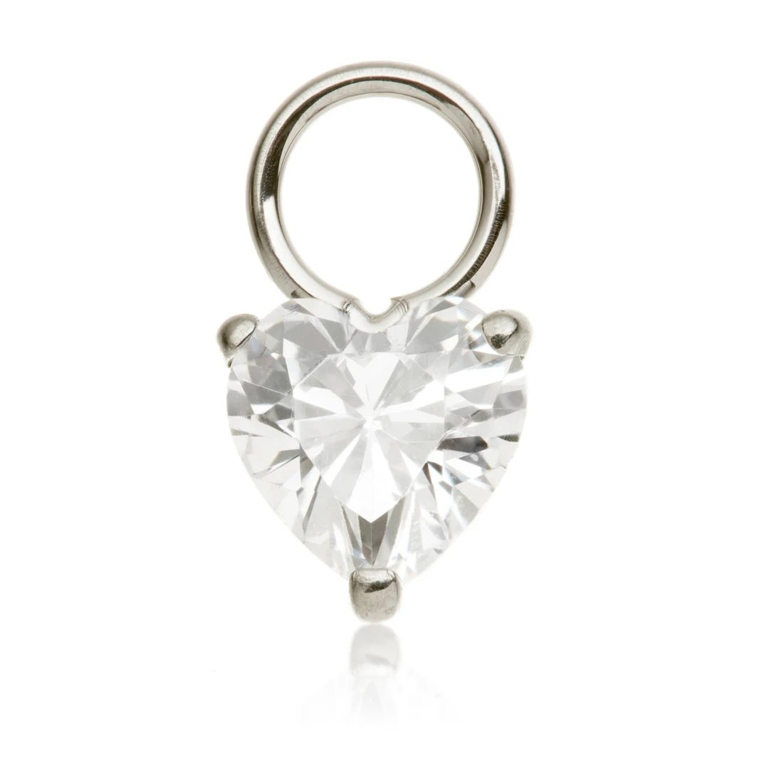Ti Jewelled Heart Charm Attachment