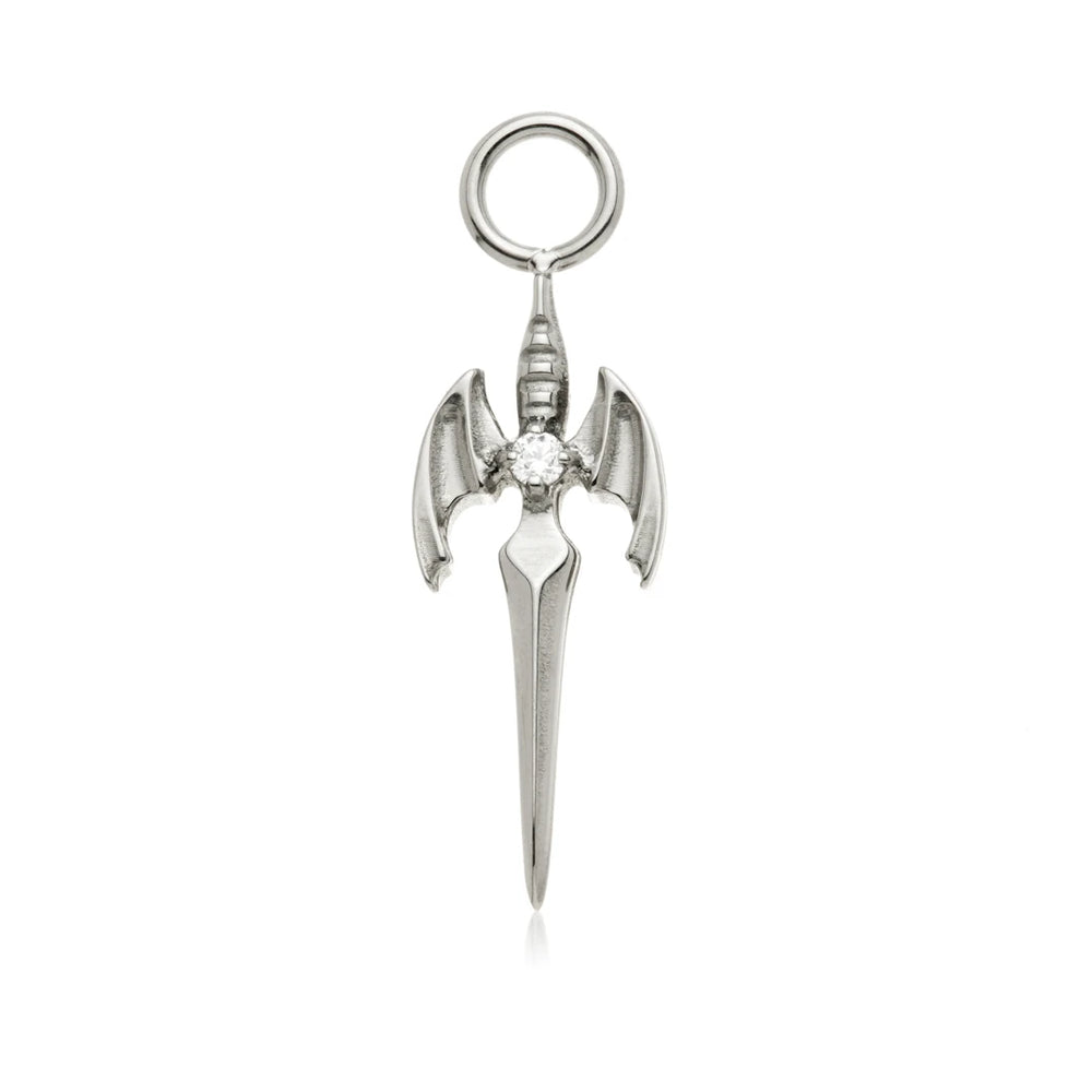 Ti Winged Sword Charm Attachment