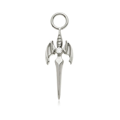 Ti Winged Sword Charm Attachment