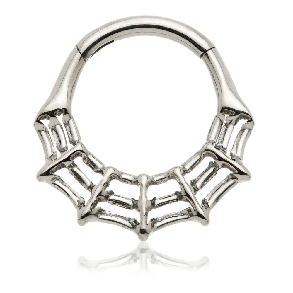 Ti Couture Cobweb Hinge Ring