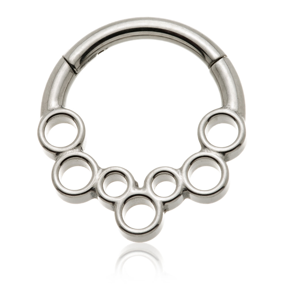 Titanium Open Chain Hinged Ring