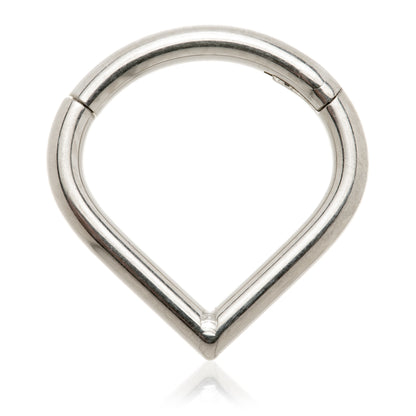 Ti Couture Front Facing Pearl Pave Wishbone Hinged Ring
