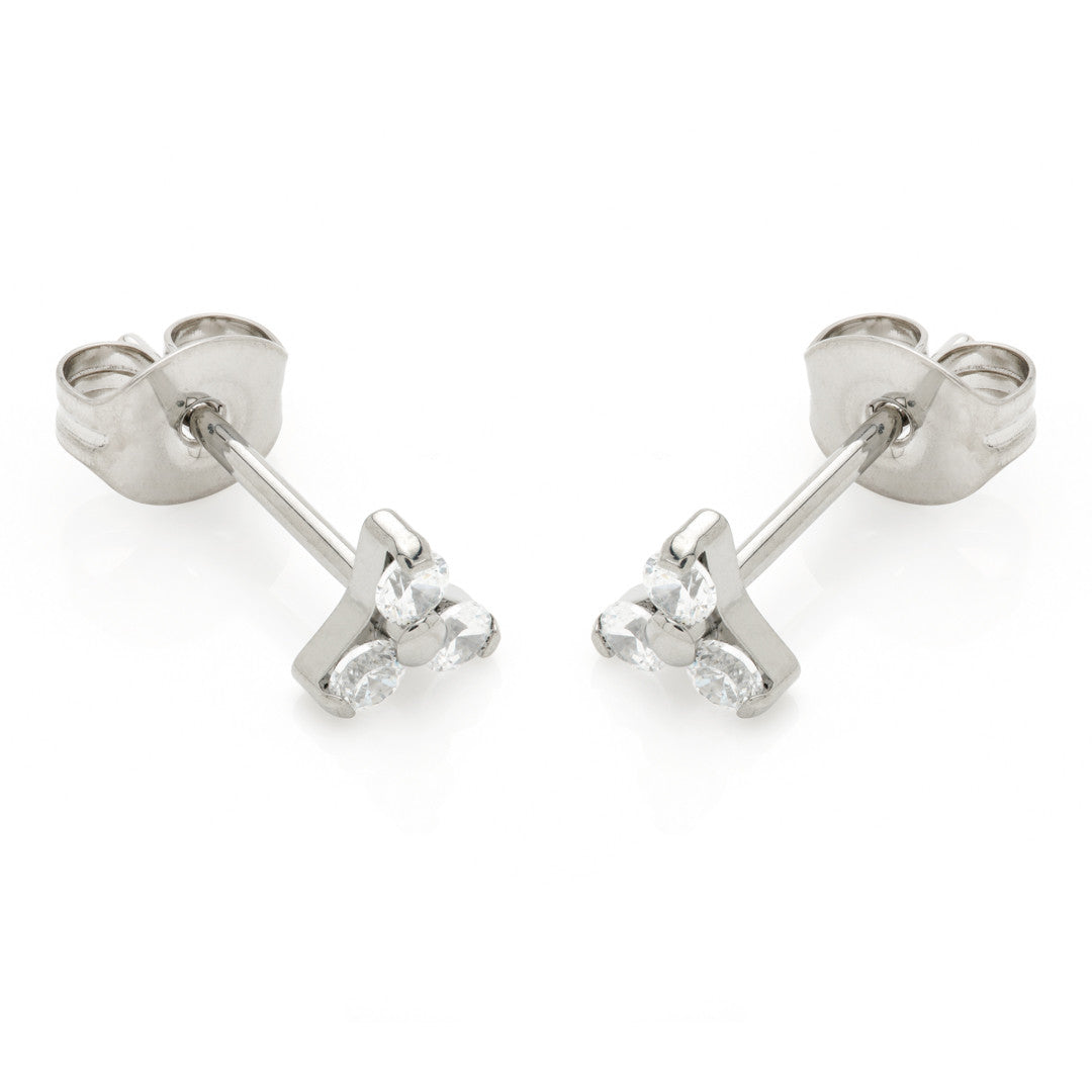 Titanium Trinity Stud Earrings (Pair)