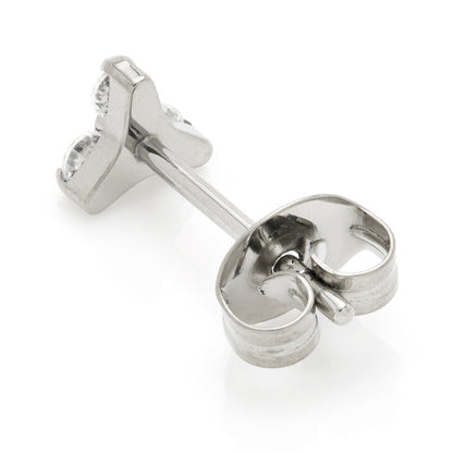 Titanium Trinity Stud Earrings (Pair)