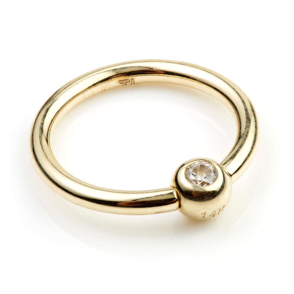 TL - Gold Jewelled BCR - 1.6mm