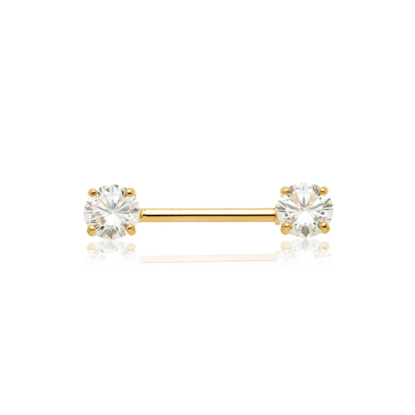 TL - Gold Gem Nipple Bar