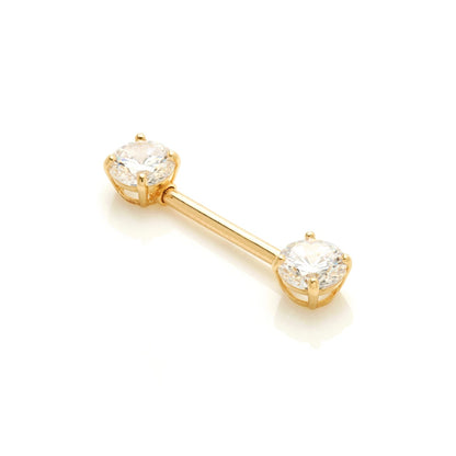 TL - Gold Gem Nipple Bar