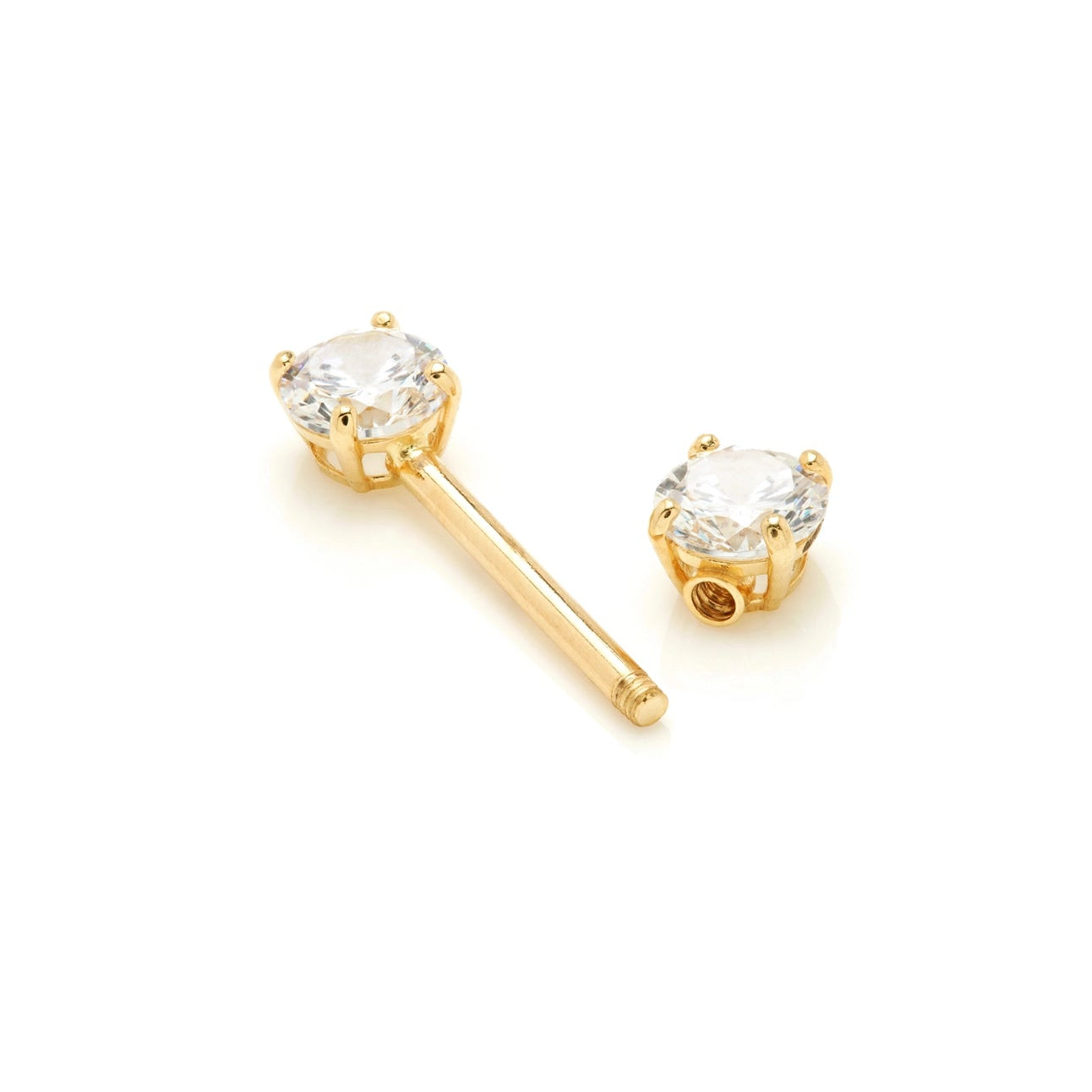 TL - Gold Gem Nipple Bar