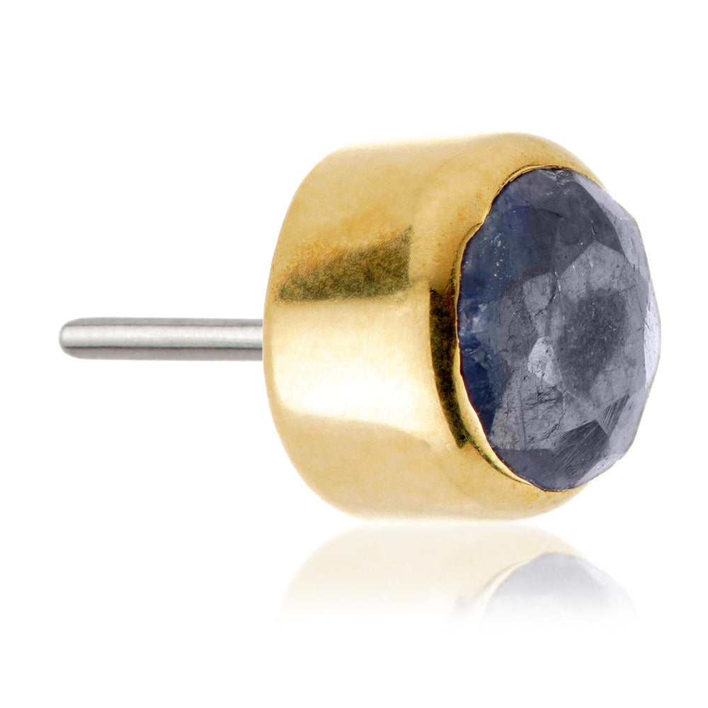 TL - 14ct Gold Sapphire Bezel Pin Attachment