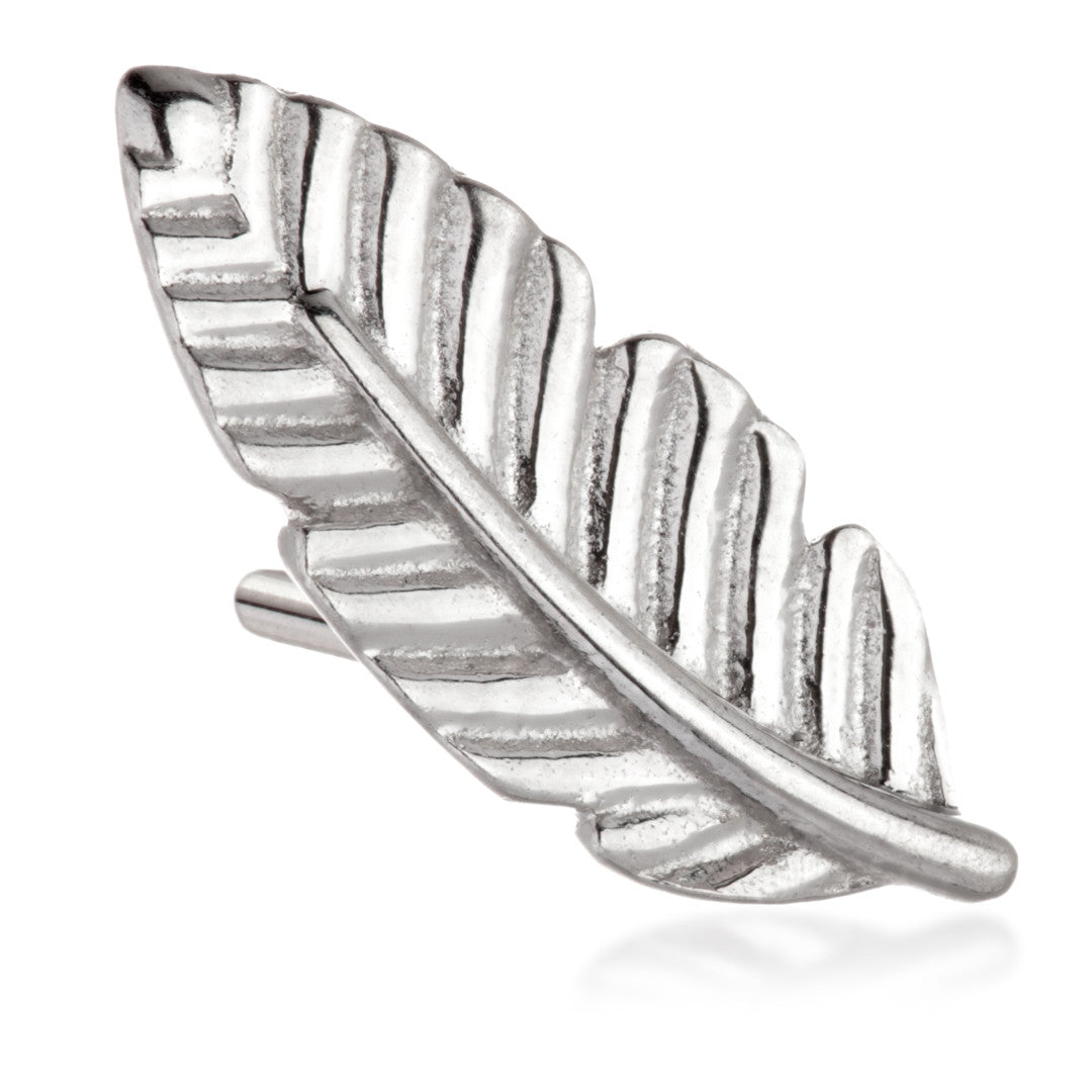 TL - 14ct Gold Feather Pin Attachment